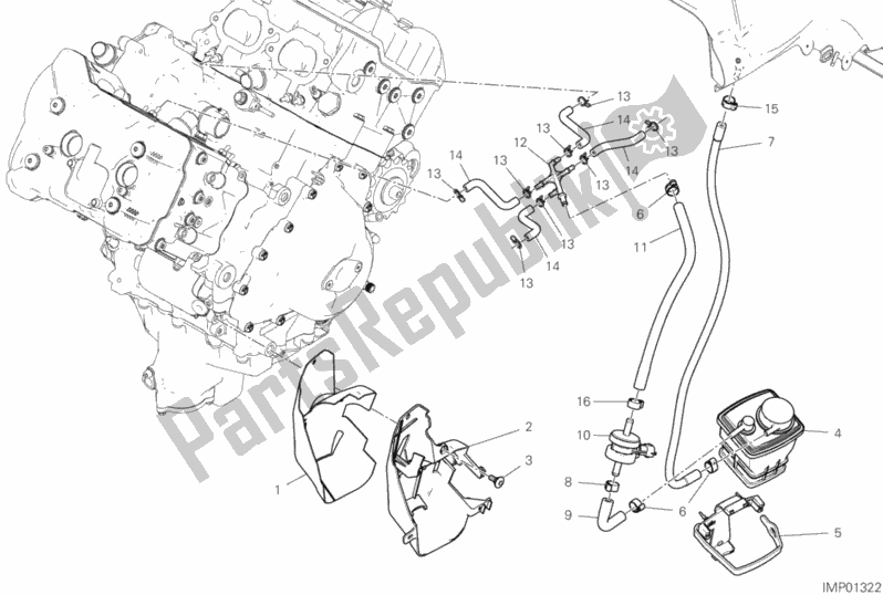 Wszystkie części do Filtr Kanistrowy Ducati Streetfighter V4 S Thailand 1103 2020